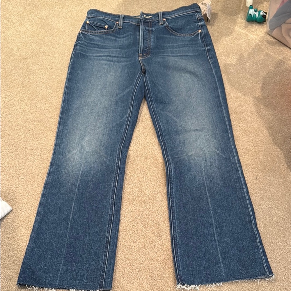 MOTHER superior Blue tripper Ankle Fray Jeans - Picture 4 of 7
